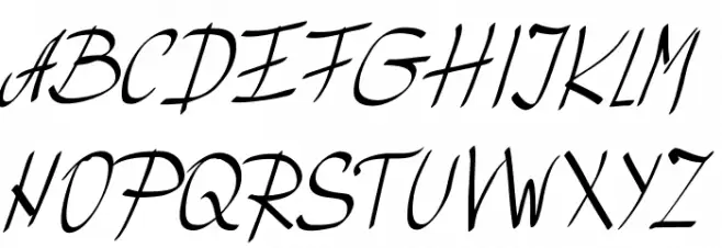 SemirResimovicRukopisniFONT 字体 大写
