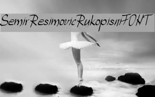SemirResimovicRukopisniFONT Font examples