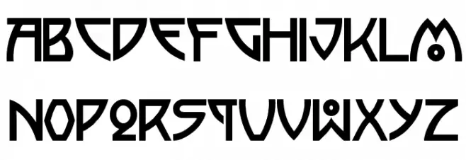 Semiramis フォント 大文字
