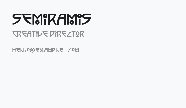 Semiramis Business Card