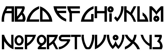 Semiramis Font LOWERCASE