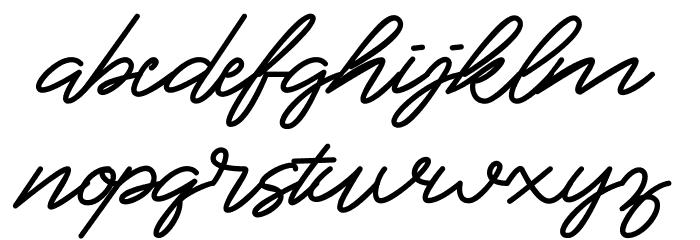 Semirang Font LOWERCASE