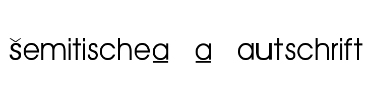 Semitische-Lautschrift  Frei Schriftart Herunterladen