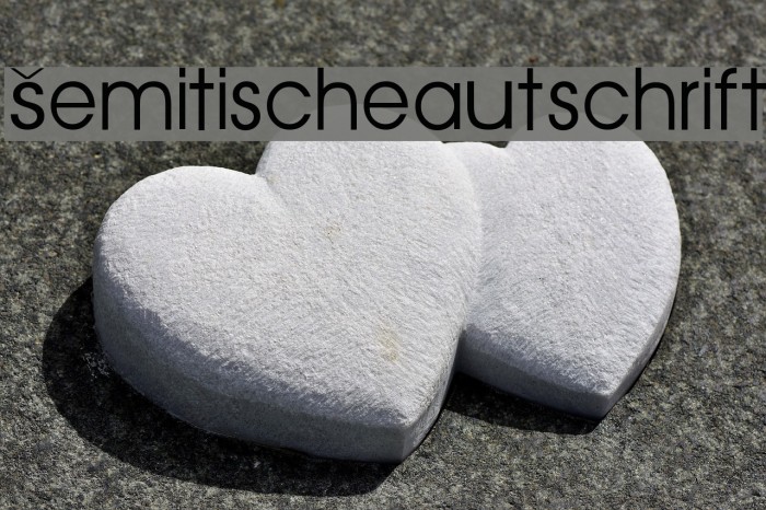 Semitische-Lautschrift Font examples