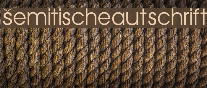 Semitische-Lautschrift Font examples