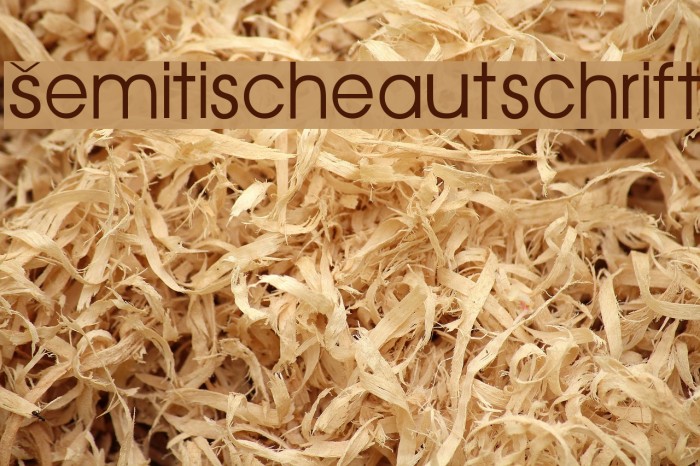 Semitische-Lautschrift Font examples