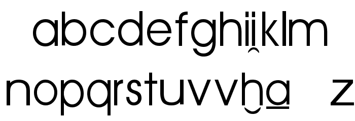 Semitische-Lautschrift Font LOWERCASE