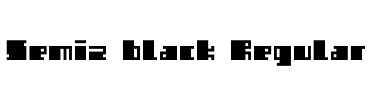 Semiz black Regular Font