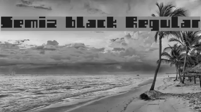 Semiz black Regular Font examples
