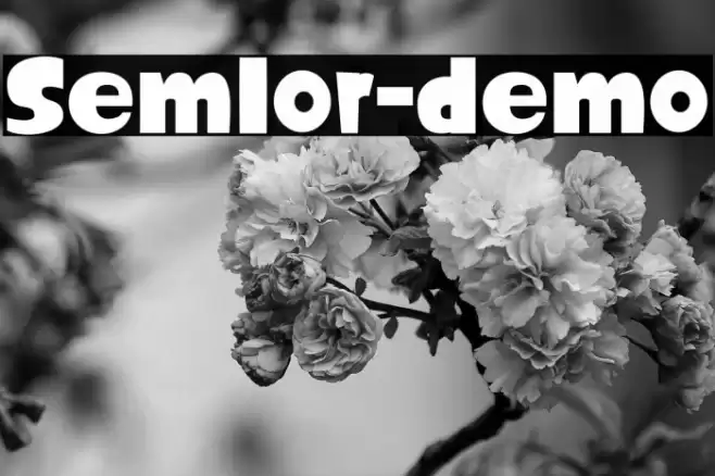 Semlor-demo फ़ॉन्ट examples