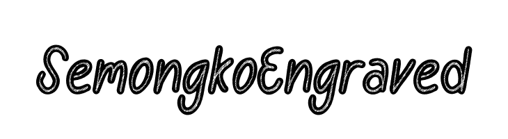 Semongko Engraved  لخطوط تنزيل