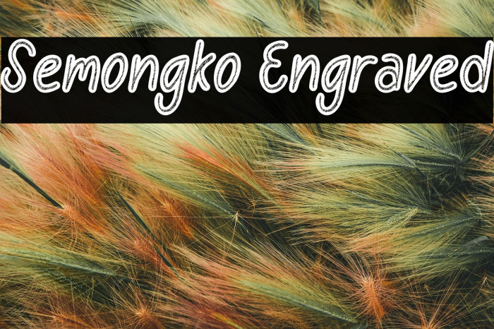 Semongko Engraved Example 3