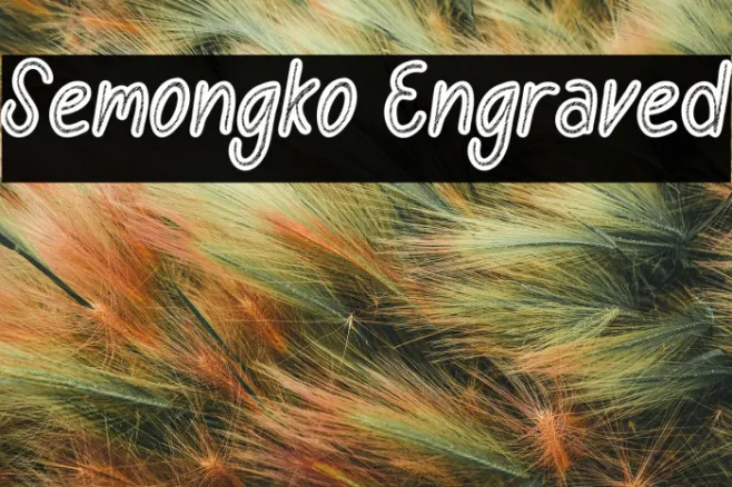 Semongko Engraved Example 3