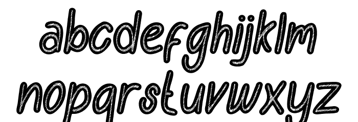 Semongko Engraved Font LOWERCASE