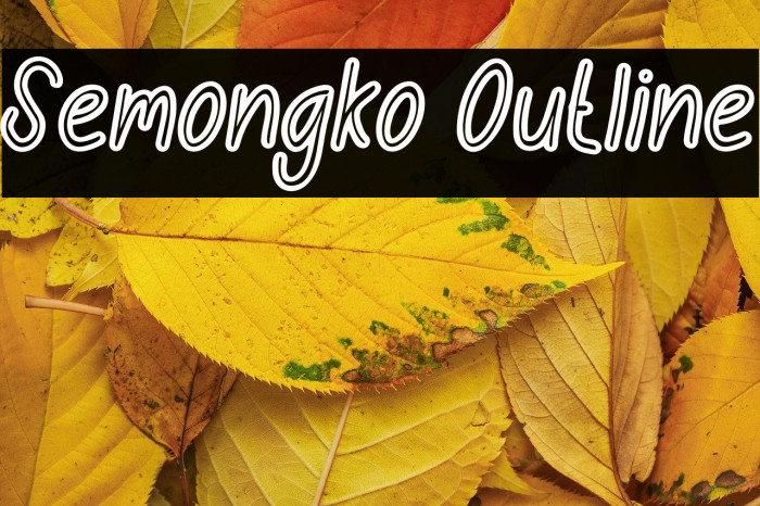 Semongko Outline Example 1