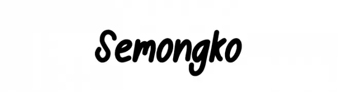 Semongko  नि: शुल्क फ़ॉन्ट्स डाउनलोड