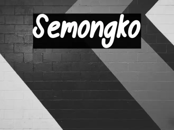 Semongko Font examples
