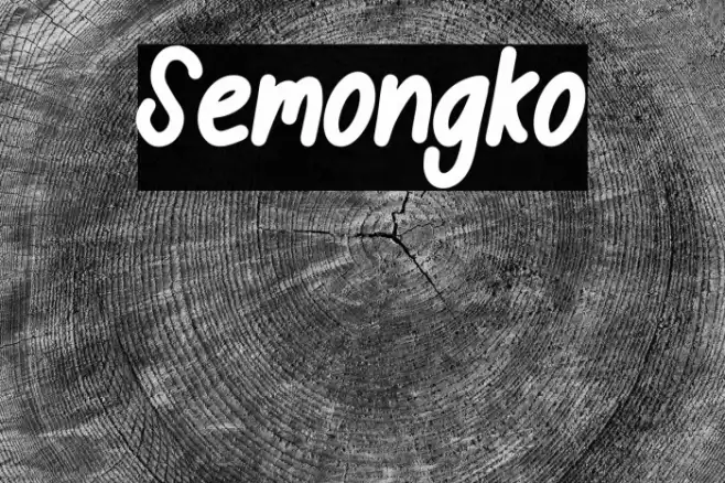 Semongko Font examples