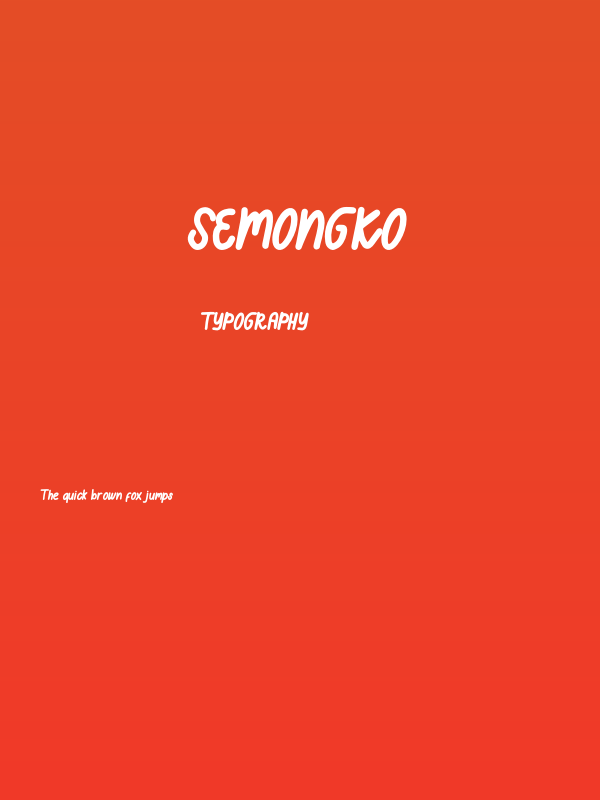 Semongko Poster