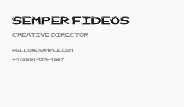 Semper Fideos Business Card