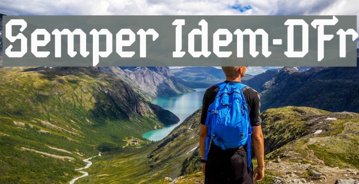 Semper Idem-DFr Font examples