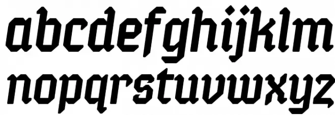 Semper Idem-Italic 字体 小写