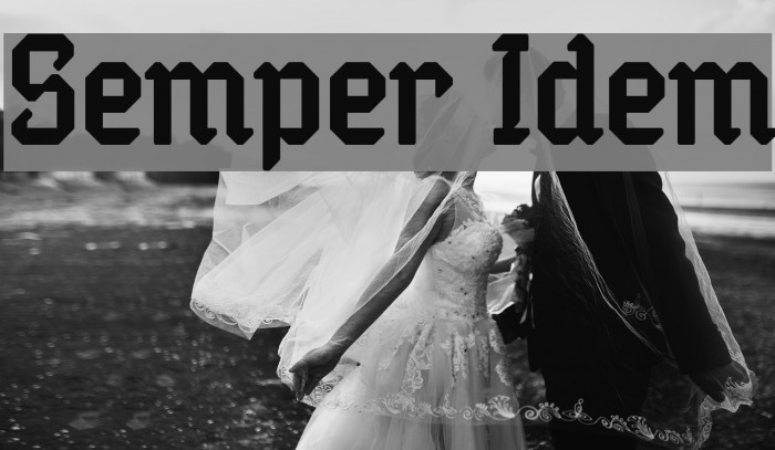 Semper Idem Font examples