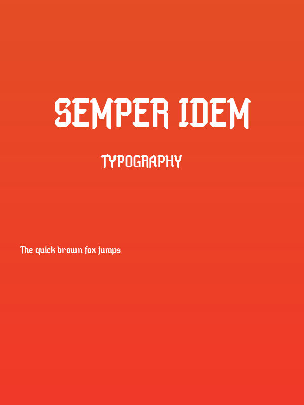 Semper Idem Poster