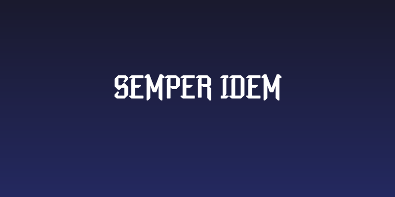 Semper Idem Social Header