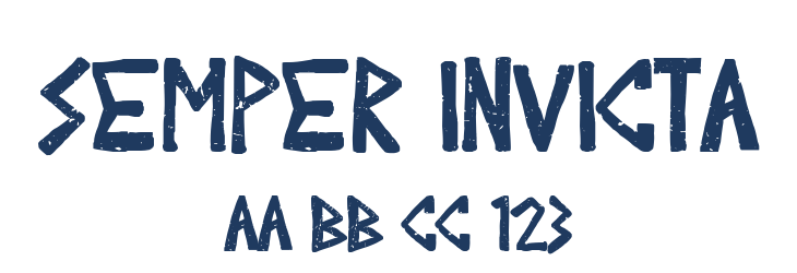 Semper Invicta Font Preview