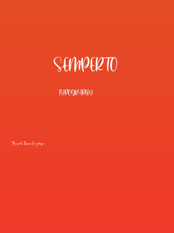 Semperto Poster