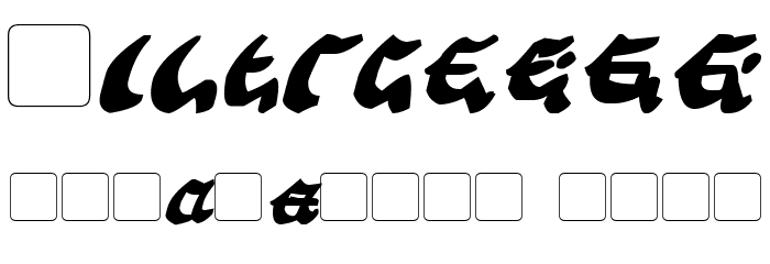 Semphari Bold Italic Font OTHER CHARS