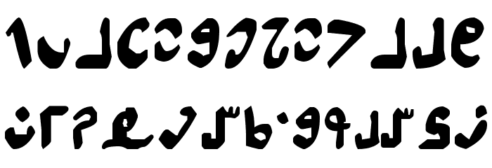 Semphari Font LOWERCASE
