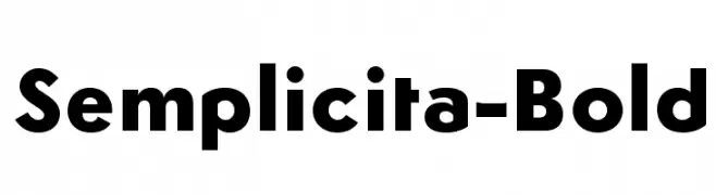 Semplicita-Bold  font caratteri gratis