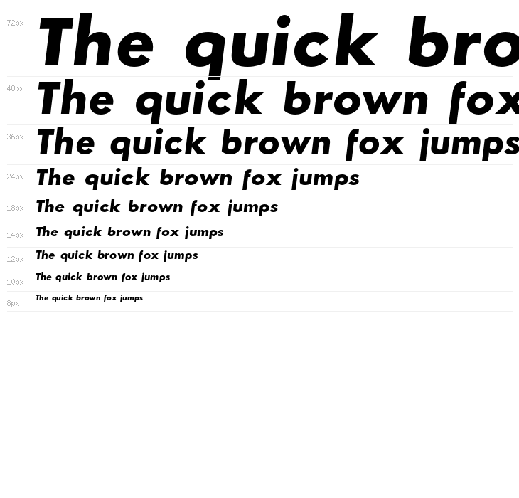 Semplicita-BoldItalic Waterfall