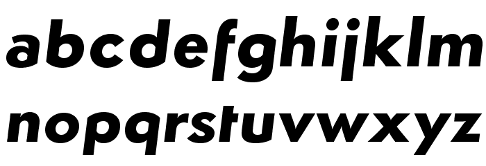 Semplicita-BoldItalic Font LOWERCASE