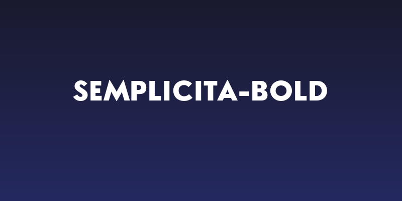 Semplicita-Bold Social Header