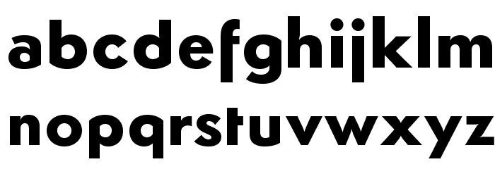 Semplicita-Bold Font LOWERCASE