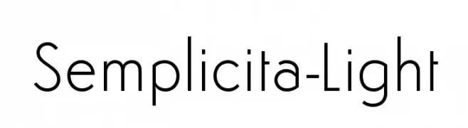 Semplicita-Light  font caratteri gratis