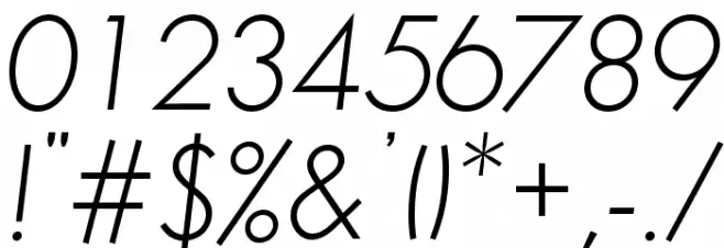 Semplicita-LightItalic Font OTHER CHARS