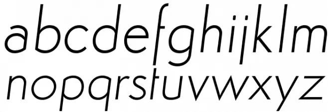 Semplicita-LightItalic फ़ॉन्ट लोअरकेस