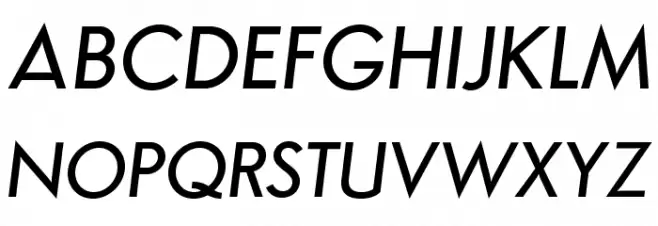 Semplicita-MediumItalic 字体 大写