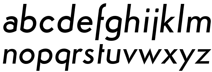 Semplicita-MediumItalic Font LOWERCASE