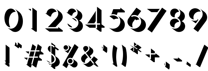 Semplicita-Ombra Font OTHER CHARS