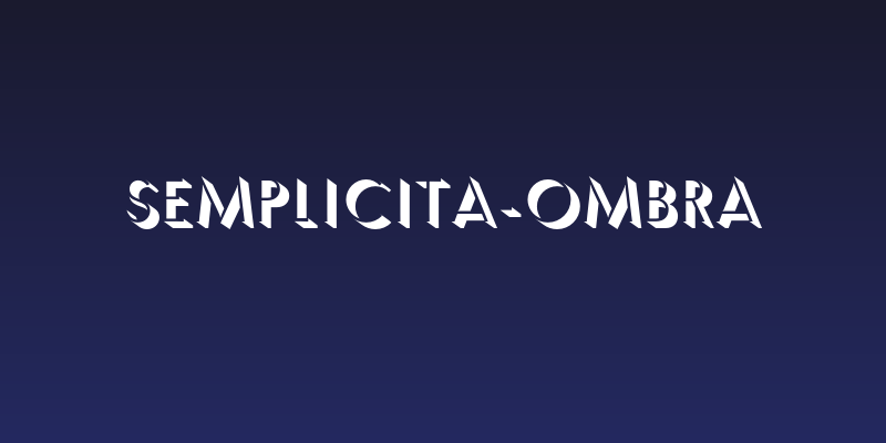 Semplicita-Ombra Social Header