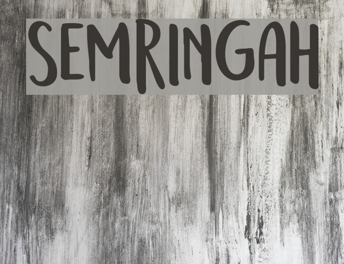 Semringah फ़ॉन्ट examples