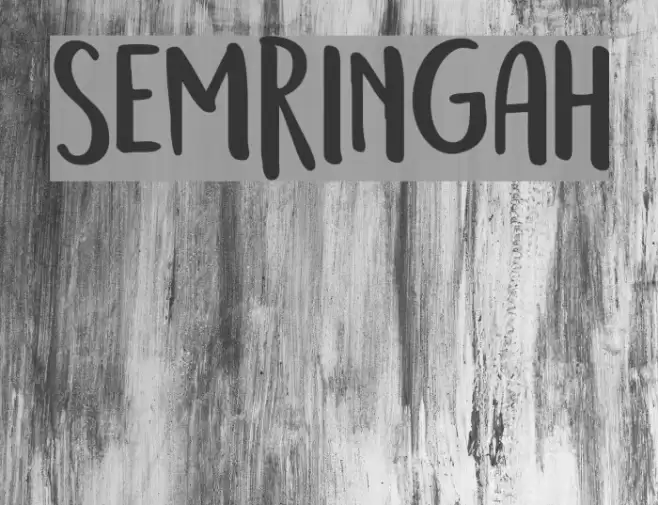 Semringah Font examples