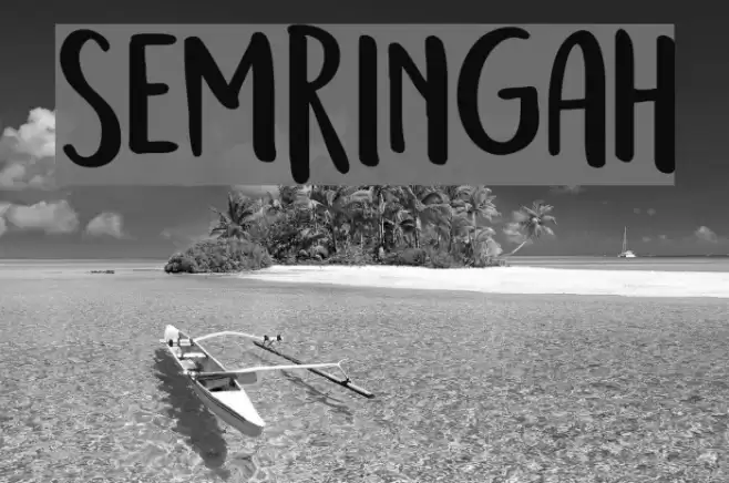 Semringah Font examples