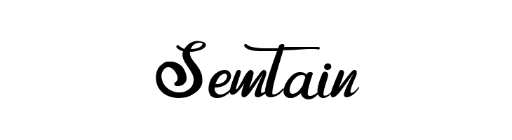 Semtain  नि: शुल्क फ़ॉन्ट्स डाउनलोड