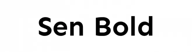 Sen Bold  Fuentes Gratis Descargar